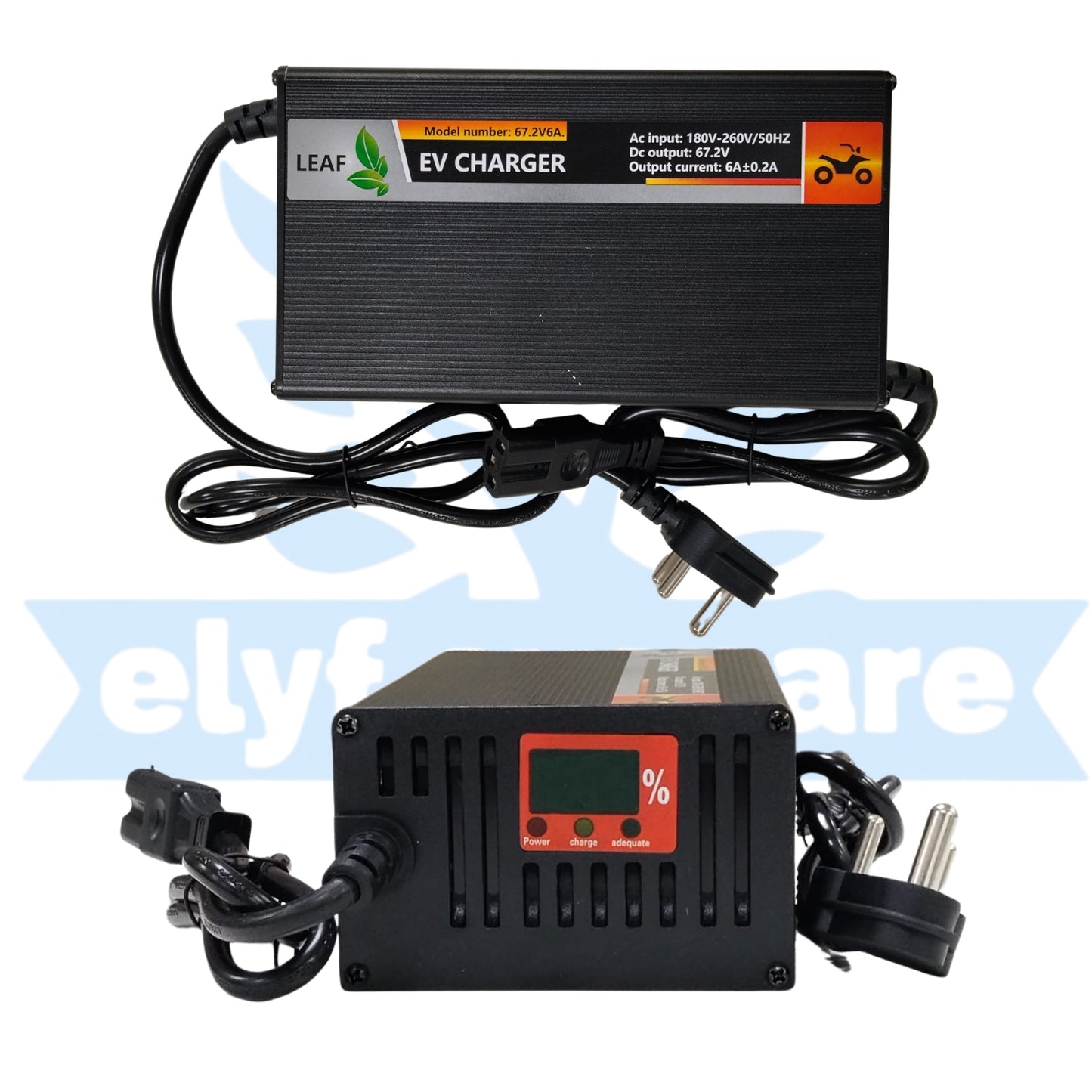 LCD 67.2V 6A Lithium EV Charger for NMC Battery (with Display) (45a7)