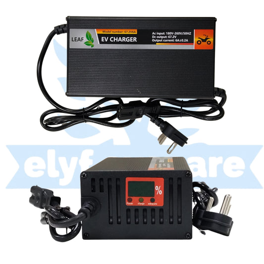 LCD 67.2V 6A Lithium EV Charger for NMC Battery (with Display) (45a7)